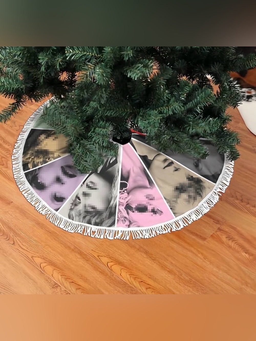 Taylor Swift Christmas Tree Skirt